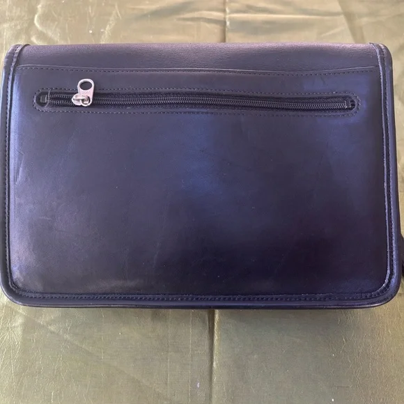 Vintage Coach Black Leather Clutch Wristlet J80-9832 - Picture 3 of 6